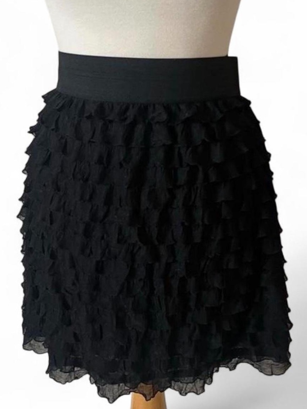 Xhileration Ruffled Midi Skirt